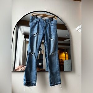 CURRENT ELLIOT | the straight leg cropped jean | size 27